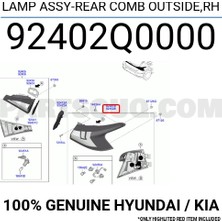 Maher Hyundai I20 - 2021-2026 Stop Lambası Dış Sol (Oem No (92401Q0000 )