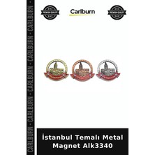 Carlburn Özel Üretim Hediyelik Hatıra Dekoratif Buzdolabı Süsü Istanbul Temalı Metal Magnet ALK3340