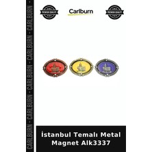 Carlburn Özel Üretim Hediyelik Hatıra Turistik Dekoratif Istanbul Temalı Metal Magnet ALK3337