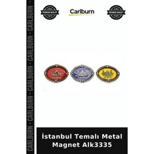 Carlburn Özel Üretim Hediyelik Hatıra Dekoratif Istanbul Temalı Metal Magnet ALK3335
