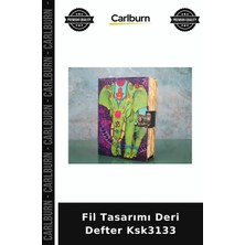 Carlburn Özel Üretim Not Defteri Günlük Fil Tasarımı Deri Defter KSK3133