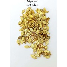 Bin1çeşit Oya Abiye Bileklik Kolye Pleksi Metalik Plastik Pul Altın Renk 24 Gram 390 Adet - BNC535