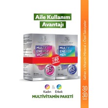 Naturalnest Multy Energy Aile Paketi - Women 30 Tablet + Men 30 Tablet