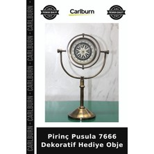 Carlburn Özel Üretim Dekoratif Koleksiyon Hediyelik Klasik Aksesuar Pirinç Pusula 7666