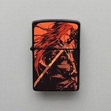 İberk Samurai Japon Pop Art Benzinli Siyah Çakmak - 3