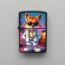 İberk Gta Cute Gangster Fox Benzinli Siyah Çakmak
