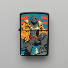 İberk Anime Manga Pop Art Wukong Benzinli Siyah Çakmak