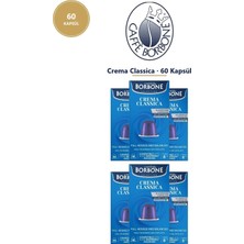 Caffe Borbone Crema Classica 60'lı Kapsül Kahve (6X10) Nespresso Uyumlu Alüminyum Kapsül