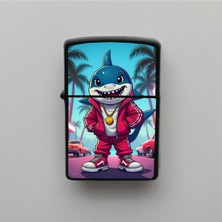 İberk Gta Cute Shark Benzinli Siyah Çakmak
