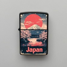 İberk Japan Japonya Temalı Benzinli Siyah Çakmak - 1
