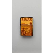 İberk Sivas Retro Vintage - Benzinli Siyah Çakmak