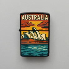 İberk Australia Avustralya Sydney Sidney Benzinli Siyah Çakmak - 2