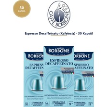 Caffe Borbone Decaf 30'lu Kapsül Kahve – Nespresso Uyumlu Kafeinsiz 3X10 Alüminyum Kapsül