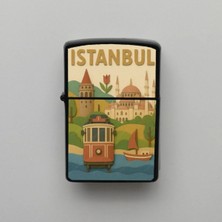 İberk Istanbul Türkiye - Benzinli Siyah Çakmak