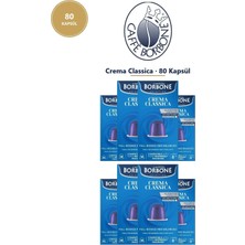 Caffe Borbone Crema Classica 80 Kapsül (8X10) – Nespresso Uyumlu Alüminyum Kapsül Kahve Tett 07.2027