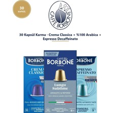 Caffe Borbone Classica Arabica Decaf 30'lu Kapsül Kahve – Nespresso Uyumlu, Keşif Avantaj Paketi