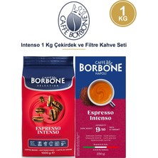 Caffe Borbone Intenso Çekirdek 1 kg + Filtre Kahve Seti – Napoli Usulü Güçlü Içim