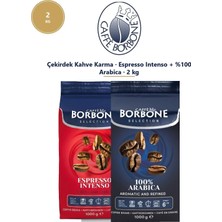 Caffe Borbone Intenso ve Arabica 2 kg Çekirdek Kahve – Ikili Avantaj Paketi