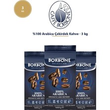 Caffe Borbone %100 Arabica Çekirdek Kahve 3 kg (3 Paket) – Yumuşak ve Aromatik
