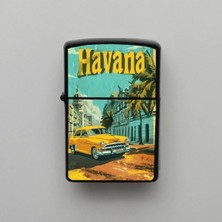 İberk Küba Havana Benzinli Siyah Çakmak - 1