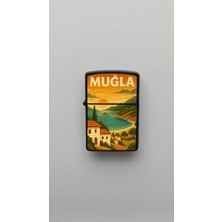İberk Muğla Retro Vintage - Benzinli Siyah Çakmak