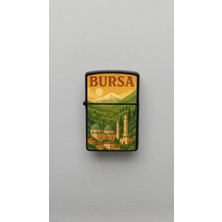 İberk Bursa Retro Vintage - Benzinli Siyah Çakmak