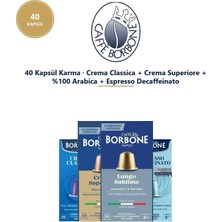Caffe Borbone 4 Çeşit Dörtlü Deneme 40 Kapsül Nespresso Uyumlu Keşif Paketi