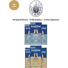 Caffe Borbone Arabica ve Superiore 60'lı Kapsül Kahve – Nespresso Uyumlu, Ikili Avantaj Paketi