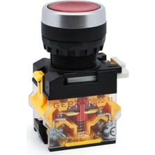 GR22-2111-R Kırmızı Stop Yaylı Buton – 10'lu Paket