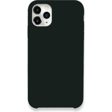 Efnaz Style Apple iPhone 11 Pro Max Kılıf Lansman Legant Silikon - Koyu Yeşil
