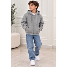 Esmer Bebe Erkek Çocuk&kız Çocuk Kapüşonlu Sweatshirt – Fermuarlı Cepli Hoodie – Çocuk Spor Sweatshirt, Günlük Giyim Üst – Pembe, Fuşya, Gri, Lacivert