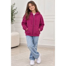 Esmer Bebe Erkek Çocuk&kız Çocuk Kapüşonlu Sweatshirt – Fermuarlı Cepli Hoodie – Çocuk Spor Sweatshirt, Günlük Giyim Üst – Pembe, Fuşya, Gri, Lacivert