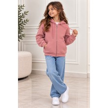 Esmer Bebe Erkek Çocuk&kız Çocuk Kapüşonlu Sweatshirt – Fermuarlı Cepli Hoodie – Çocuk Spor Sweatshirt, Günlük Giyim Üst – Pembe, Fuşya, Gri, Lacivert