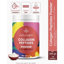 Naturagen Beauty Collagen Hidrolize Kolajen Peptitleri 300 gr Yeşil Elma | Hyaluronik Asit & Biotin