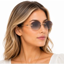 Rapsodi R570 C3 - UV400 - Anti Refle Degrade Filtreli 52 Ekartman Ultra Premium Oval Kadın Güneş Gözlüğü