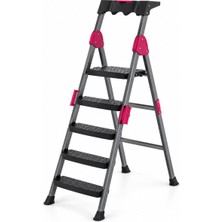 Efnaz Style 4+1 Basamaklı Metal Merdiven 150KG.TAŞIMA