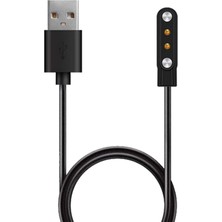 Universal Haylou Solar LS05 Için Manyetik USB Şarj Kablosu Siyah [solar LS05 ile Uyumlu Şarj Kablosu - Siyah]
