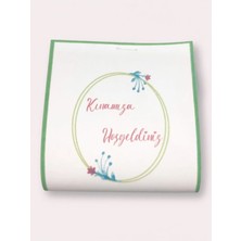 The Bıggest Impact 50 Adet Minimalist Çelenk Tasarımlı Kına Hediyeliği (6x6,5 Cm) - 3-4 gr Hijyenik Paketli Dağıtmalık Kına