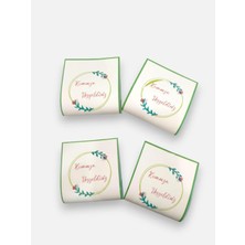 The Bıggest Impact 50 Adet Minimal Çiçekli Kına Gecesi Dağıtmalığı (6x6,5 Cm) - 3-4 gr Hijyenik Paketli Hazır Kına Seti