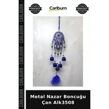 Carlburn Özel Üretim Dekoratif Hediyelik Aksesuar Ev Dekorasyonu Metal Nazar Boncuğu Çan ALK3508