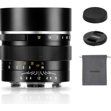 Universal 50MM F1.2 Aps-C 32 ° Manuel Odaklı Sabit Lens Olympus ve Panasonic Mft M4/3 Dağı, Gh/g9/gx/gf/bgh Serisi Için Uyumlu Geniş Diyafram