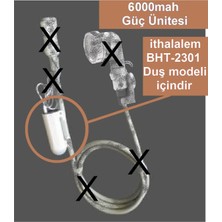 Maison Luré Şarjlı Duş Için 6000MAH Güç Ünitesi Duş Sistemi