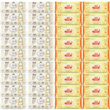 Fibril Islak Havlu Bebek Mendil 90 Yaprak Zeytinyağlı & Bebek (Karma 36 Lı Set) 3240 Yaprak