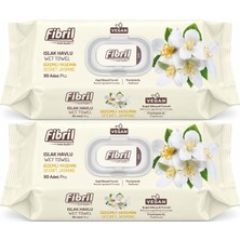 Fibril Islak Havlu Mendil 90 Yaprak Gizemli Yasemin Plastik Kapaklı (2 Li Set) 180 Yaprak