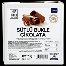 Barlo Sütlü Bukle Çikolata 7 mm 2 kg – Pasta ve Tatlı Dekorasyon Çikolatası