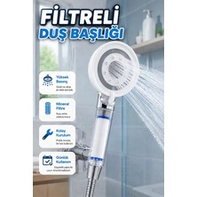 Maison Luré Yüksek Basınçlı El Duşu Şeffaf Hazneli Su Tasarruflu Duş Başlığı Duş Sistemi
