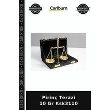 Carlburn Özel Üretim Dekoratif Koleksiyon Hediye Aksesuar Pirinç Terazi 10 gr KSK3110