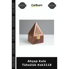 Carlburn Özel Üretim Dekoratif Hediyelik Mutfak Salon Ahşap Kule Tütsülük KSK3118