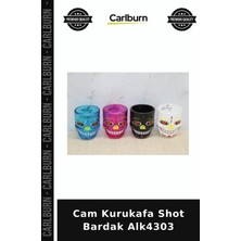Carlburn Özel Üretim Parti Bar Aksesuarı Kokteyl Sunum Korkunç Konsept Cam Kurukafa Shot Bardak ALK4303