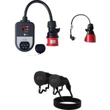 AyrStore Filşarj Elektrikli Araç Paketi - Şarj Istasyonu - Type(Tip) 2 Ac Şarj Kablosu - Dönüştürüc